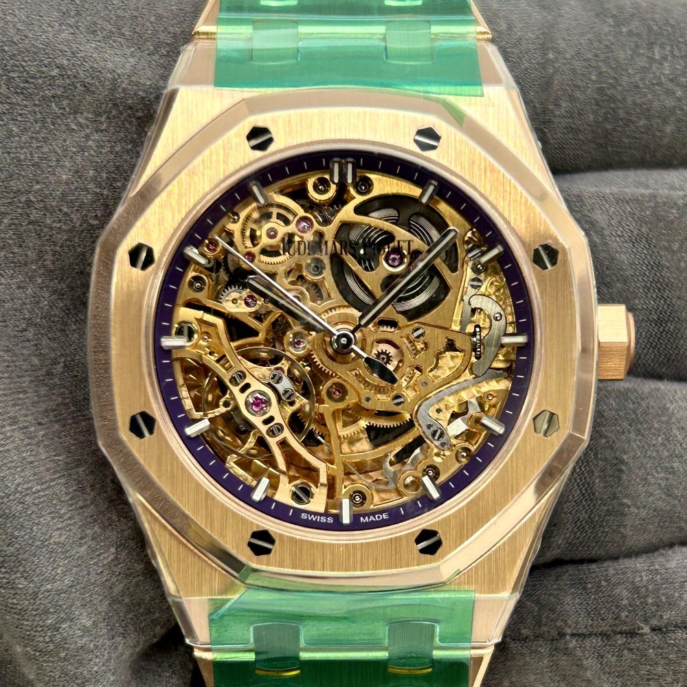 ROYAL OAK DOUBLE BALANCE WHEEL OPENWORKED